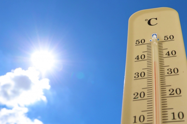 温度計と太陽